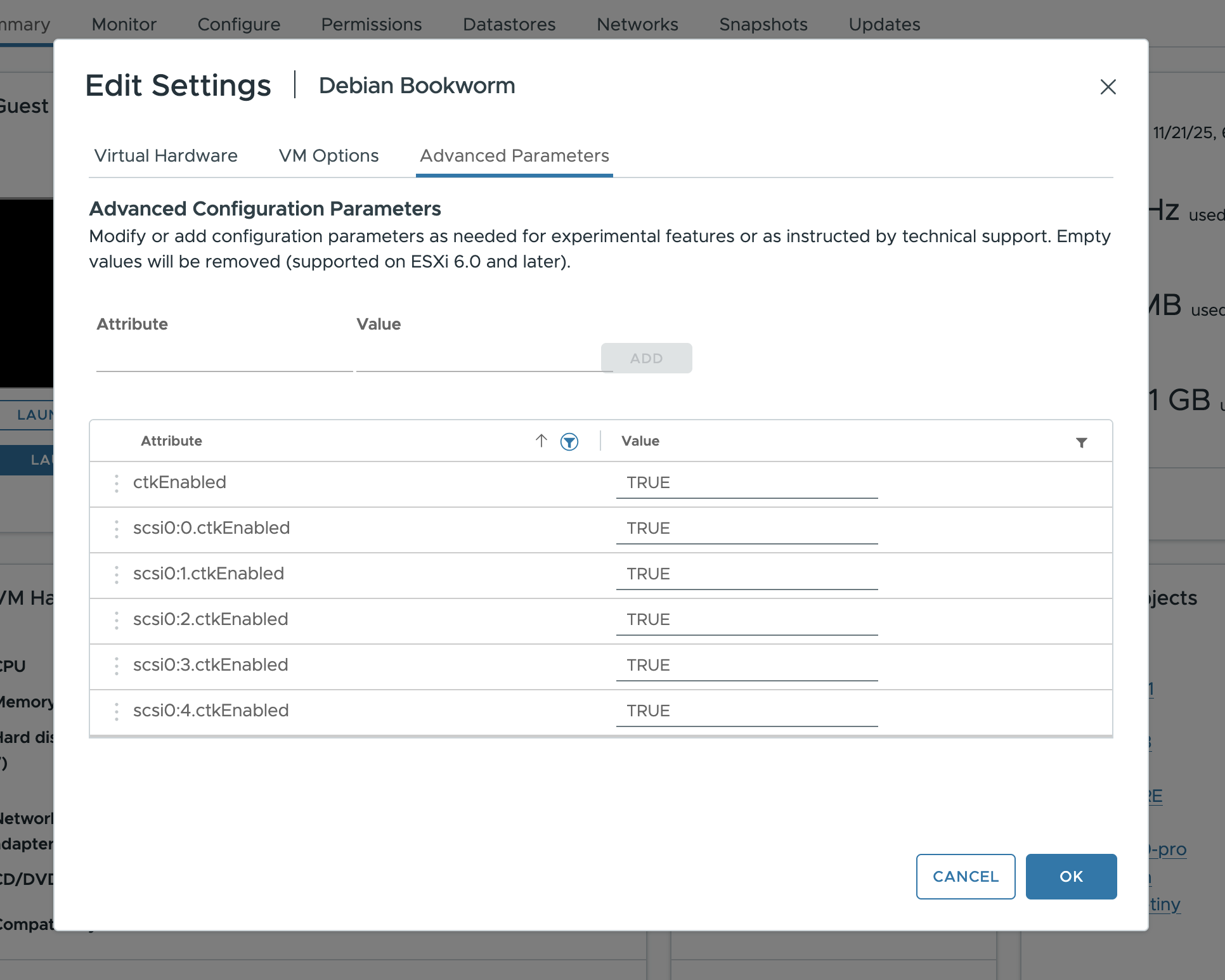 Example CTK configuration